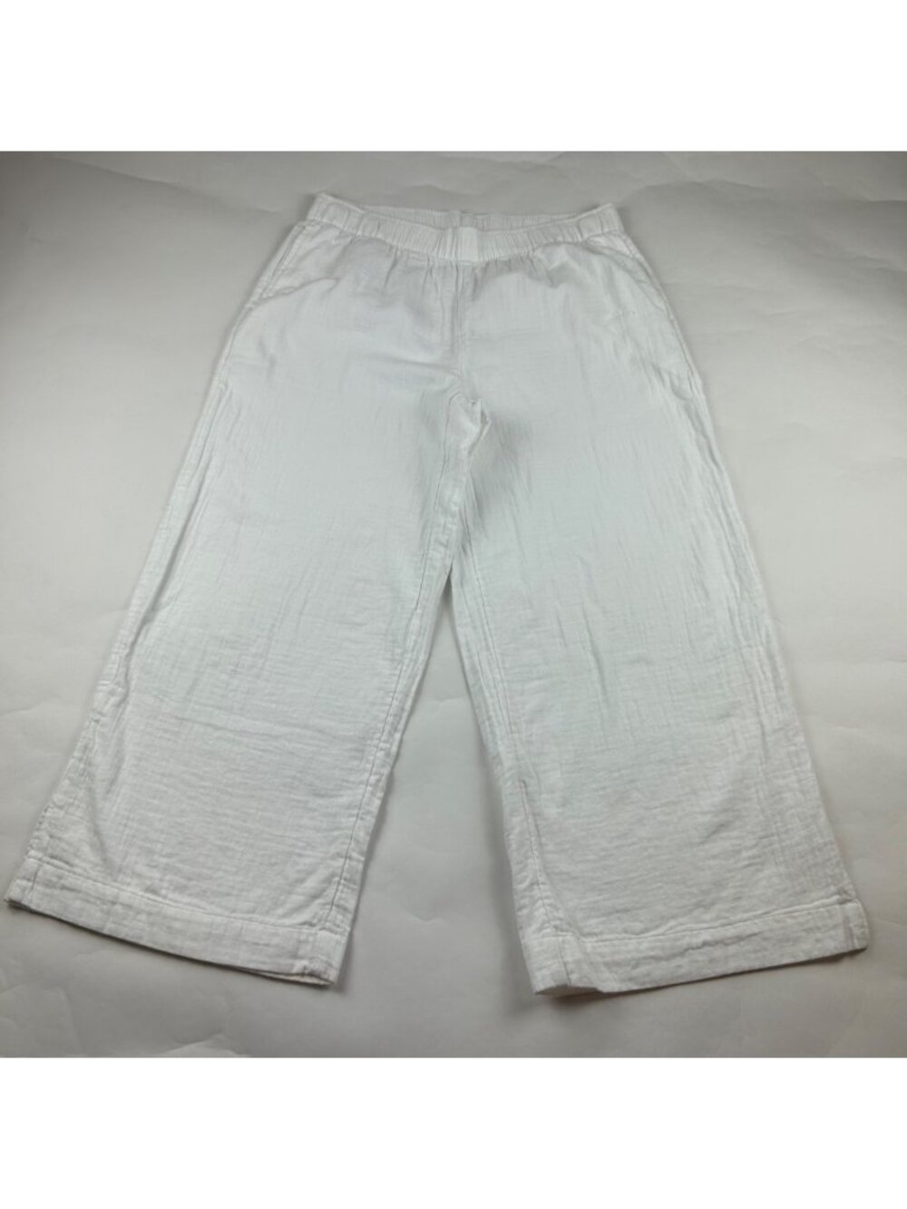 Old Navy White Cotton Gauze Wide Leg Lounge Pant L